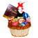 &#39;&#39;Christmas&#39;&#39; Basket. A delicious gift basket with holiday decoration.